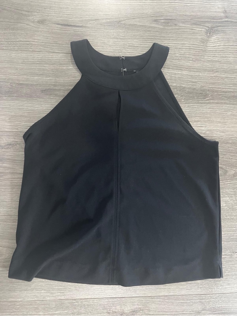 Ann Taylor Black High-Neck Sleeveless Top